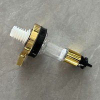 Tête de pompe de distributeur de parfum doré 20ml avec écailles pour décoration de parfum Accessoires de barre de parfum doré Tête de distributeur dorée