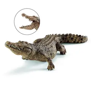 Harz Figur simulierte Krokodils tatue Garten Pool Dekoration Kinder Wissenschaft und Bildung kognitive Geschenke