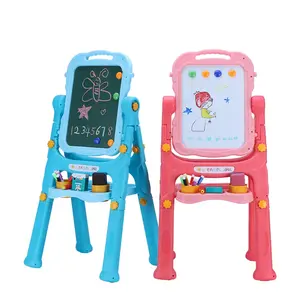 Plastic Double Side Stand A3 Writing Slate Board Kids Magnetic Drawing Board