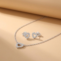 LULUFOCUS Collier et boucles d'oreilles en argent S925, style bijoux, vente en gros Chine, ensemble de bijoux pour femmes en argent sterling 925