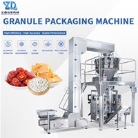 Machine d'emballage automatique multi-têtes pour granulés, snacks soufflés, croustilles de riz, frites, biscuits, et autres produits pour enfants, haute vitesse et dosage précis