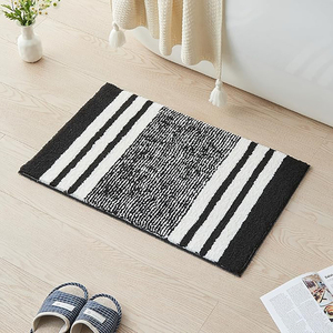 שטיח אמבטיה עבה במיוחד מסיבי מיקרופייבר רכים, נגד החלקה, קטיפתיים, מפנקים, למלון ולבית - Product Image 4