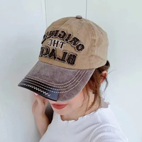 Casquette de baseball vintage unisexe en coton lavé pour hommes et femmes, casquette décontractée noire avec broderie de lettres, casquette de sport d'extérieur