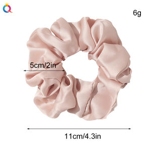 क्यूई लक्जरी बाल संबंध यूरोपीय और अमेरिकी शैली में सादे लोचदार बाल बैंड में सादे लोचदार बाल बैंड - Product Image 3