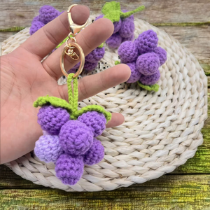 <span class=keywords><strong>Porte</strong></span>-clés en peluche de fruit Kawaii mignon tissé tricoté carotte sac à main breloque sac accessoires pendentif pour <span class=keywords><strong>porte</strong></span>-clés décor de voiture - Product Image 3