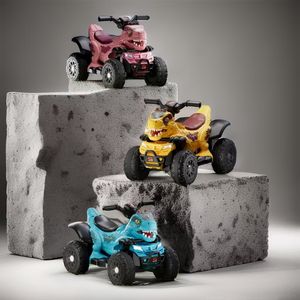 سيارة أطفال كهربائية على شكل ديناصور متعددة الألوان قابلة لإعادة الشحن بأربع عجلات، لعبة ركوب للأطفال، سيارات بلاستيكية رائجة - Product Image 5