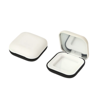 Palette de fards à paupières blanche personnalisable avec étiquette, mini étui de maquillage compact avec miroir, couleur nude, prix