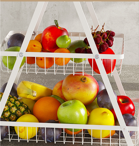 Moderno y Clásico Estante de Almacenamiento de Frutas para Escritorio, de Tres Niveles, con Drenaje, para el Hogar - Product Image 5