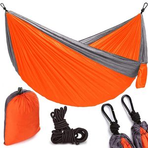 Hamaca Doble para Niños, Ligera, Portátil, de Nailon, con Dos Cuerdas para Árboles, para Viajes, <span class=keywords><strong>Senderismo</strong></span> y Actividades al Aire Libre en Todas las Estaciones - Product Image 1