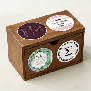 Emballage de boulangerie artisanale, produits gastronomiques, étiquettes adhésives en papier en rouleau - Product Image 3