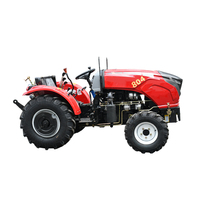 Mini Tracteur Agricole de 70 CV 4RM pour Petit Jardin, avec Composants Moteur Agricoles Essentiels – Cabine et Roues, Transmission à Engrenages et Pompe