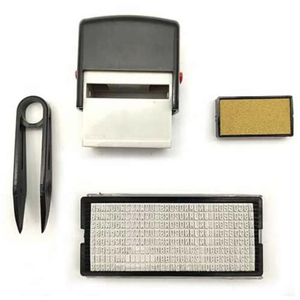 Tampons d'affaires personnalisés pour <span class=keywords><strong>Textile</strong></span>, tampons en caoutchouc auto-encreurs pour bricolage - Product Image 2