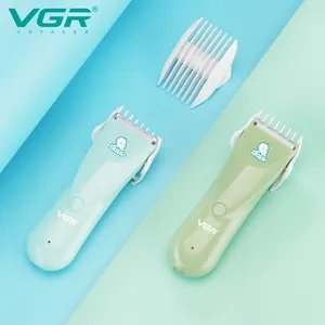 VGR V-150 Low Noise Waterproof IPX7 Ceramic Blades Rechargeable Electric Hair Clippers Professional Baby Hair Trimmer Cordless