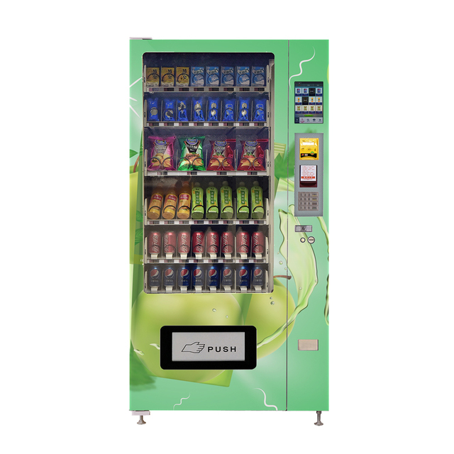 China Vending Machine Automatic Maquinas Expendedoras Snack Vending Machine with 10 Inches Screen