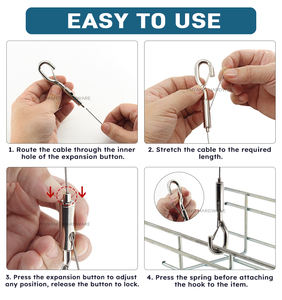 سلك قابل للتعديل مع هوك المفاجئة طقم صورة للإضاءة ، الصورة ، الفن ، لوحة الصوتية ، إلخ. - Product Image 3