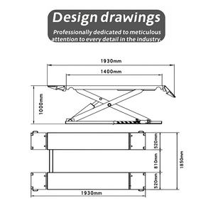 Lève-<span class=keywords><strong>voiture</strong></span> mobile à ciseaux 3000 kg - Équipement de levage hydraulique portable pour ateliers de réparation automobile - Product Image 2