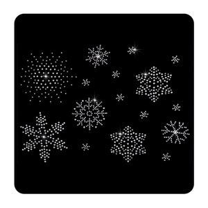 สติ๊กเกอร์ติดริมฝีปากแบบกำหนดเองได้ ประดับด้วยคริสตัลวิบวับ รูปแบบลายจูบ  แบบรีดร้อน - Product Image 5