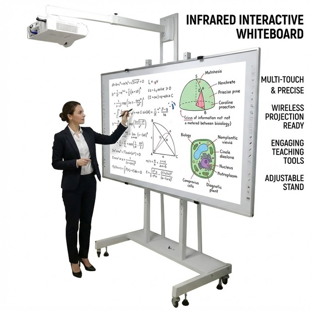 Interactive Boards 86 Inch Electronic Board Interactive Whiteboard with PET & Metal for School Classroom Teaching Kids Education