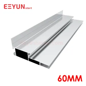 Manufacturer SEG LED Backlit Wall 60MM 6063 Extruded Extrusion Aluminum Frameless For Fabric Textile Lightbox