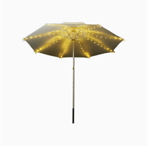 Guirlandes lumineuses solaires pour parasol, changement de couleur RGB, télécommande, étanches pour jardin, terrasse, camping, lumières féériques - Product Image 1