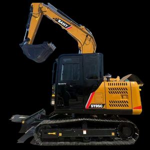 Excavadora Mini Sobre Orugas SY95C de 9.5 Toneladas de Segunda Mano con Motor Isuzu, Cilindro Hidráulico PLC MOOG - Alta Potencia de Excavación - Product Image 1