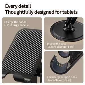 Penyangga Tablet Langsung dari Pabrik X88plus, Stand Tablet untuk Casing Pelindung, Ramah Casing, Pengait yang Dapat Disesuaikan, Penyangga Tablet Desktop - Product Image 4