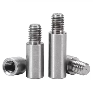 Tige de tirage sans tête à vis simple avec tige filetée allongée et vis de réglage dentée, tiges de soudage en acier inoxydable - Product Image 1