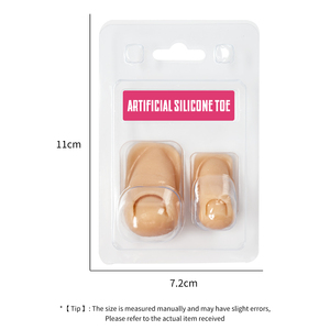 Lot de 2 modèles d'orteils en silicone pour la pratique des ongles, réalistes, flexibles, <span class=keywords><strong>faux</strong></span> orteils pour l'entraînement à la décoration des ongles et la pratique de la sculpture 3D - Product Image 6