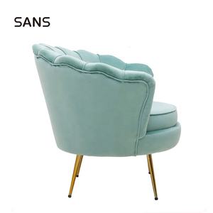 Demers Barrel Chair Beau fauteuil Cohutta Fauteuil d'appoint Shell de salon avec pied en laiton - Product Image 3