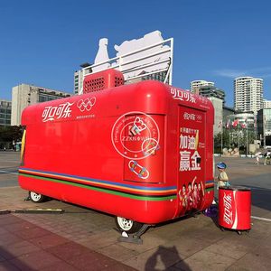 2025 Commercial European Standard OEM Model Food Vending Trailer Burger Street Retro Fast Food Truck Cart With DOT - Product Image 2
