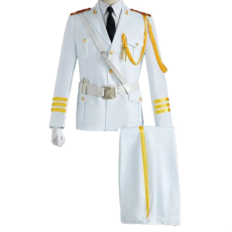 Groothandel Custom Us Navy Officieren Jurk Wit Uniform Leger Uniform Militaire Officier Uniform