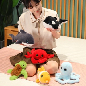 Peluche Animales Marines en Gros : Tortue, Pieuvre, Orca, Lion Marin, <span class=keywords><strong>Dauphin</strong></span>, Crabe avec Coton PP pour Enfants – Personnalisable 20cm-50cm – <span class=keywords><strong>Doudou</strong></span> Confortable - Product Image 1