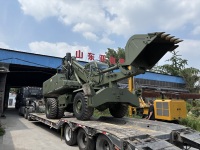 Excavatrice sur pneus d'occasion YH-210-E avec moteur Cummins et boîte de vitesses - Garantie 1 an, capacité de la benne de 0,9 m³, poids de 21 000 kg