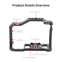 Cage pour appareil photo DSLR en alliage d'aluminium multi-trous KingMa, accessoire pour caméra vidéo Vlog pour Can on EOS R5 R6