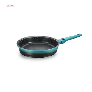 DENUO Whosale Cast Aluminum Fry Pans Kitchen Non Stick Cookware With Detachable Handle