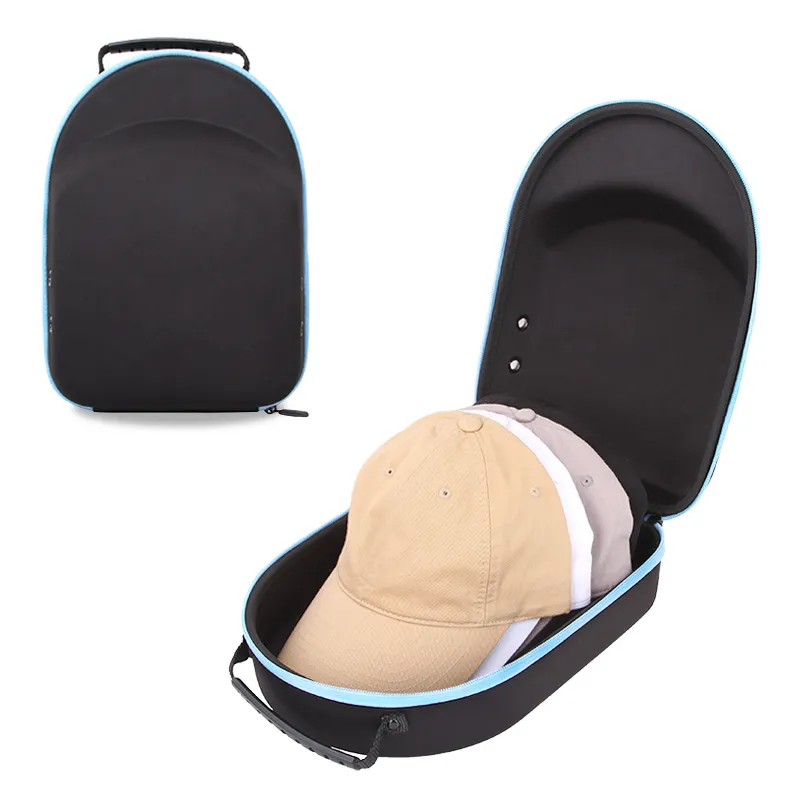 Özel sert EVA şapka seyahat çantası kapağı taşıyıcı seyahat şapka organizatör spor kapaklar çanta EVA şapka saklama kutusu