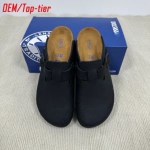 <span class=keywords><strong>Ciabatte</strong></span> Unisex di Lusso con Suola in Sughero Morbido, Pantofole in Vera Pelle Bovina, Stile Ortopedico con Ammortizzazione - Product Image 1