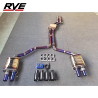Tuyau d'échappement haute performance RVE pour Audi A6 C7 3.0t 2012-2018, système d'échappement Catback en alliage de titane