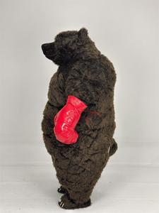 Disfraz inflable gigante publicitario Animal inflable Animal salvaje boxeo perro negro oso con guantes disfraz de Mascota para fiesta - Product Image 4