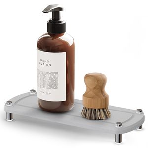 FIGOO - Organisateur d'évier multifonctionnel avec plateau d'égouttage, séchage rapide, support métallique, installation facile pour évier, faible MOQ - Product Image 6