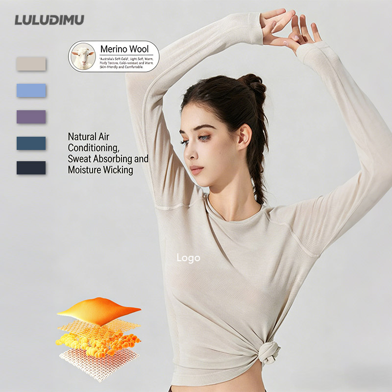 2026 Fresh Women's Breathable Quick Dry Sweat-Wicking Casual Versatile Long Sleeve Sport T-Shirt Yoga Running Pilates Fitness