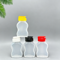 Bouteille souple en PP de 110 ml de qualité alimentaire, remplissable à chaud, avec bouchon à clapet, pour miel, sauce, chocolat, ketchup, condiments