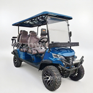 Carrito de golf turístico a batería con marco amortiguador para atracciones turísticas grandes y viajes diarios - Product Image 1