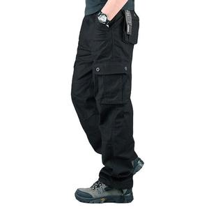 Vente à chaud de pantalons cargo multi-poches pour hommes pantalons amples grande taille protection du travail pantalons droits décontractés - Product Image 3