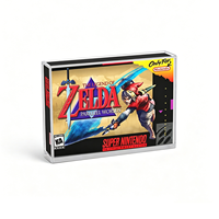 Protection d'écran de jeu en acrylique transparent moderne, portable, personnalisée en usine, anti-poussière, anti-UV pour jeux Nintendo SNES N64