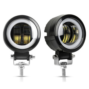 Led Fog Light 4 Inch 30W With Halo Ring For Motorcycle Car Driving Light Upgrade Universal Fit - Product Image 3