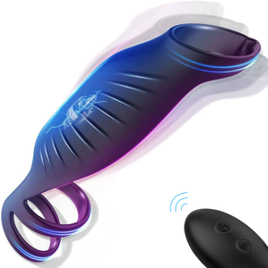 Anillo de Silicona para Pene con Control Remoto, Funda para Pene, Juguetes Sexuales, Anillos de Estimulación para Hombres - Product Image 1
