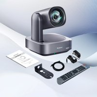 Solución Profesional de Sistema AV, Cámara PTZ 4K, Mezclador PC500, Controlador, Conjunto de Conmutador POE de 8 Puertos, Zoom Óptico 12x, NDI HD-M1, USB, LAN