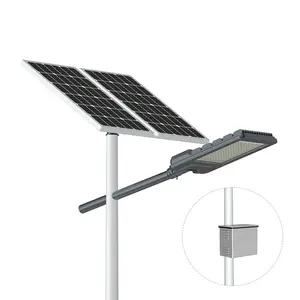 PHOEBUS lampioni solari a led per esterni 30w 40w 50w 60w 80w 120w di alta qualità con batteria al litio