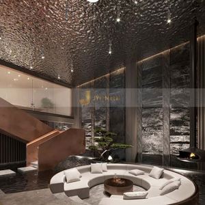 ANN7152 Lámina Metálica Artística de Acero Inoxidable 304 ASTM Serie 300 con Diseño de Ondas de Agua de Lujo para Proyectos de Ingeniería de Paredes Decorativas - Product Image 1